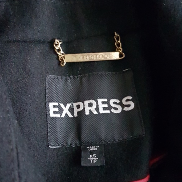 Express military style wool coat size XS - Picture 5 of 8